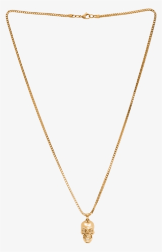 Skull Necklace - Gold - Marcozo - Necklace