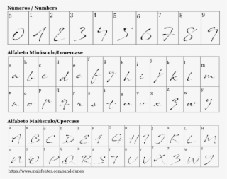 Font Details Sand Dunes - Lady Angelina Script