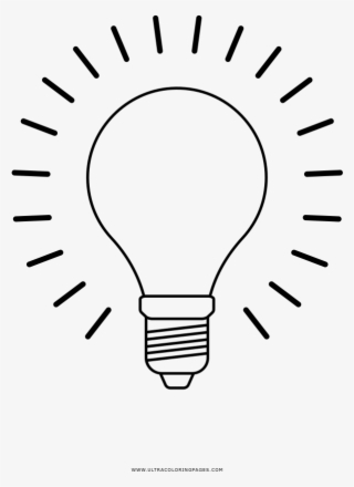 Dibujo De Bombilla Para Colorear - Lampada Drawing