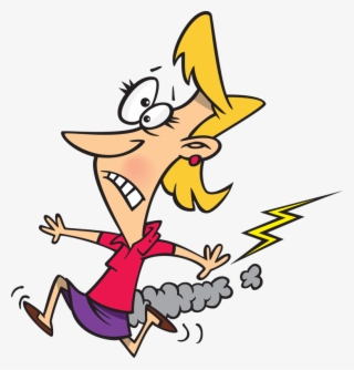 Running - Struck By Lightning Cartoon