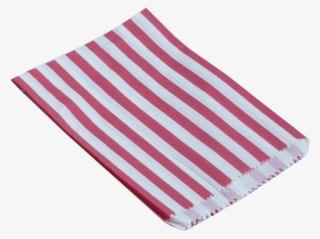 1000 5″ X 7″ Red & White Stripe Paper Bags - Sock