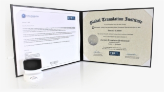 Certified Translator Certificate & Stamp - Crandon Diploma