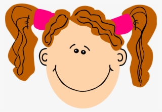 Pigtail Computer Icons Girl Brown Hair - Frowny Face Frown Clipart