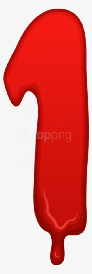 Free Png Download Bloody Number One Clipart Png Photo - Bloody Number One