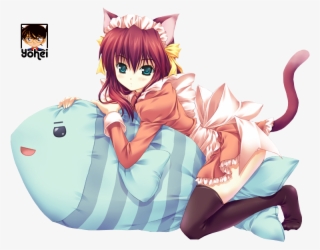 Anime Girl Smile Cat Ears Photo - Anime