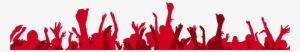 Graphic Library Stock Cheering Crowd Clipart - Silhouette Party People Png