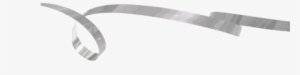 Ribbon Transparent Silver - White Curly Ribbon Png