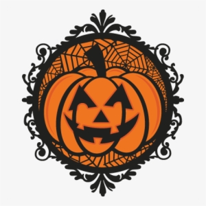 Jack O Lantern Frame Svg Scrapbook Cut File Cute Clipart - Scalable Vector Graphics
