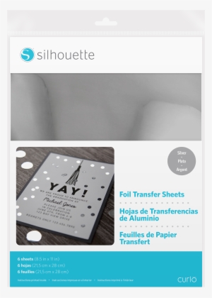 Silver Foil Transfer Paper - Silhouette Foil Transfer Sheets - Silver