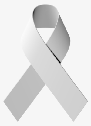 Grey Ribbon Transparent - Brain Cancer Ribbon Png