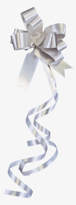 Bow, Pp, 13mm, Ø60mm, Silver - Snelstrik, Pp, 13mm, 62cm, Ø60mm, Zilver