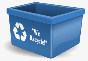 Recycle Clipart Recycling Can - Blue Recycling Bin Clipart