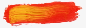 Paint Brush Stroke Png Download - Orange Paint Brush Stroke Png