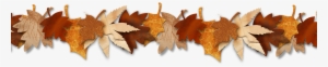 28 Collection Of Thanksgiving Garland Clipart - Autumn Leaves Borders Png