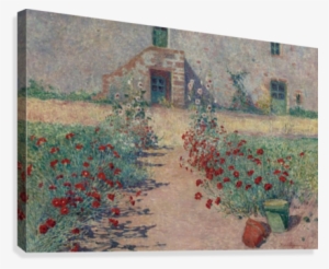 Carnations Alley At Kervaudu Canvas Print