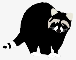 Black Raccoon Clipart - Raccoons Clipart Transparent