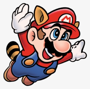 Raccoon Mario Artwork - Super Mario 3 Png