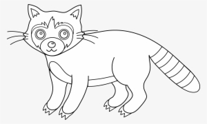 Free Clip Art - Raccoon Coloring Pgs