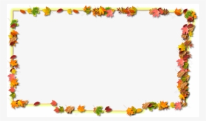 Fall Leaves Border Png - Fall Leaves Transparent Frame