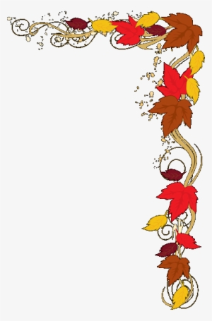 Fall Leaves Corner Border Png - Autumn Border Clip Art - 379x575 PNG ...