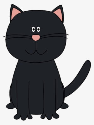 Grey Clipart Cat Face Pencil And In Color Grey Clipart - Cartoon Black Cat Clip Art