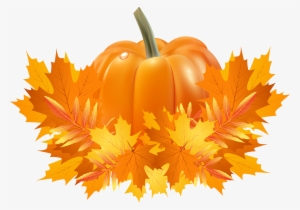 Png Transparent Library Apple And Pumpkin Page Border - Clipart Pumpkin Fall Leaves