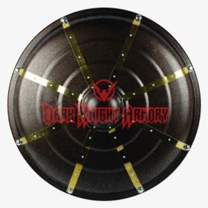 Medieval Buckler With Gold Dividers - Medieval Knights Viking Buckler Shield W Handle