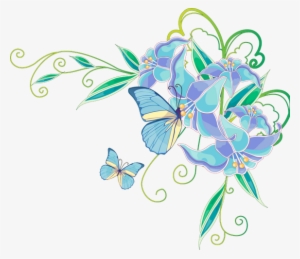 Free Printable Borders And Corners For Weddings, Anniversaries - Floral Flower Wall Mural 33