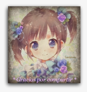 La Mariposa Flor Nacional De Cuba - Cute Anime Little Girl