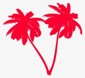 Palm Tree Clipart Palm Tress - Red Palm Trees Png