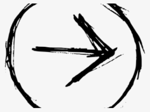 Drawn Arrow Circle - Hand Drawn Circle Png