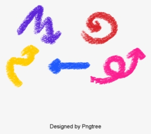 Simple Hand-painted Cartoon Arrow Design, Simple, Hand - Comics