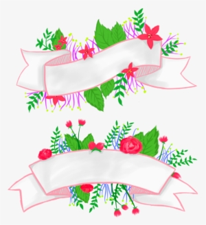 Flower Banner, Flower, Banner Png And Psd - Vetor Banner Com Flores Png