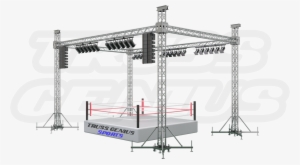 Boxing, Boxing Ring Truss, Aluminum Truss, Global Truss, - Truss Support
