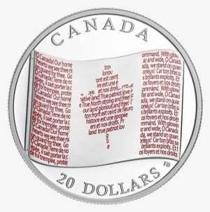 Pure Silver Coloured Coin - Happy Canada Day 2018