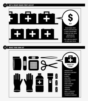 Make Or Buy First Aid Kits For Your Home And Car - First Aid Png Images Black And White