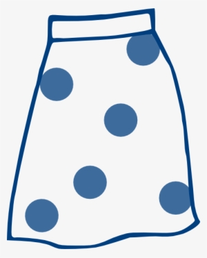 Blue Dot Skirt Svg Clip Arts 474 X 594 Px