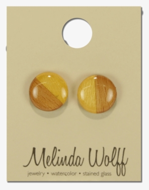 Small Round Post Wood Earrings Melinda Wolff