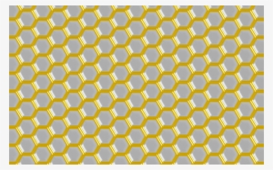 Transparent Gold And Grey Hex Overlay