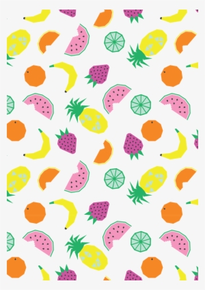 Spring Pattern Png Jpg Free Stock - Fruit Print