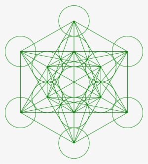 Metatrons Cube 133 Green - Metatron's Cube