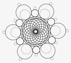 Sacred Geometry Vector Illustrations Vol 3 Black-05 - Sacred Geometry Vectors Png