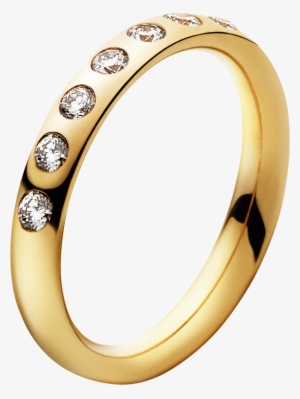 Ring Clipart Gold Necklace - Georg Jensen Magic Ring, 5 Brilliants