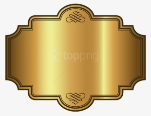 Golden Luxury Label Template Clipart Picture - Luxury Clipart