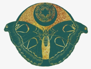 This Spirit Moth Mandala Represents The Moon And The - Circle