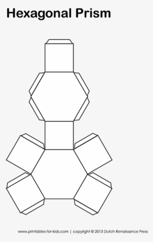 Prism Template Packaging Love Pinterest D Shapes - Hexagon 3d Shape Template