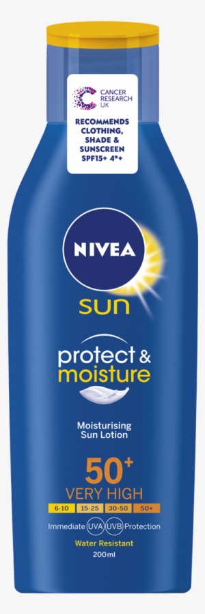 Clip Art Stock Nivea Sun Protect And Moisture Lotion - Factor 50 Sun Cream