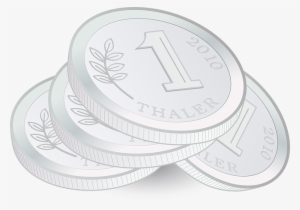 Coin, Coins, Currency, Money, One, Pile, Stack, Thaler - Silver Coins Clip Art