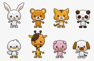 Kawaii, Panda, Rabbit, Bear, White - Bear