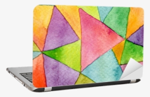 Abstract Watercolor Painted Geometric Pattern Background - Mise En Suspens De Soi Chez Le Sujet Etat-limite